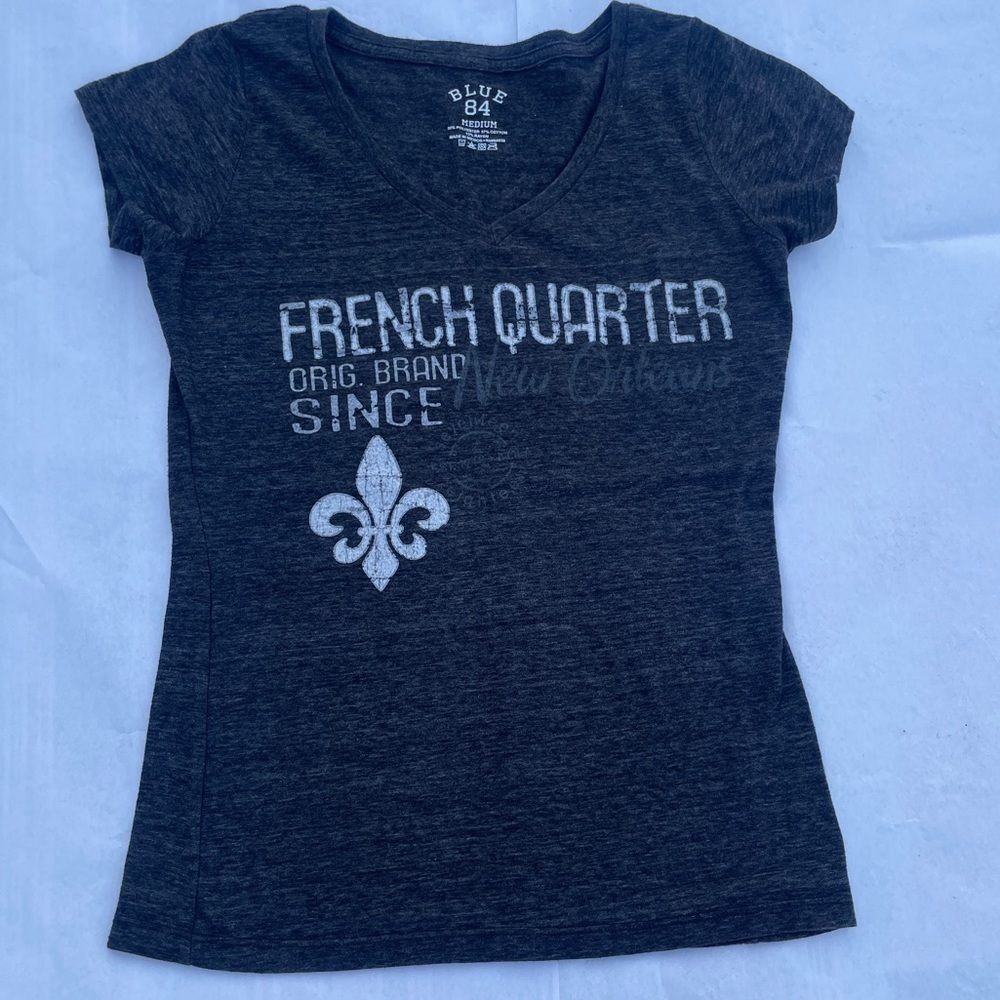 Blue 84 Charcoal gray French Quarter T-shirt size medium - Picture 5 of 6